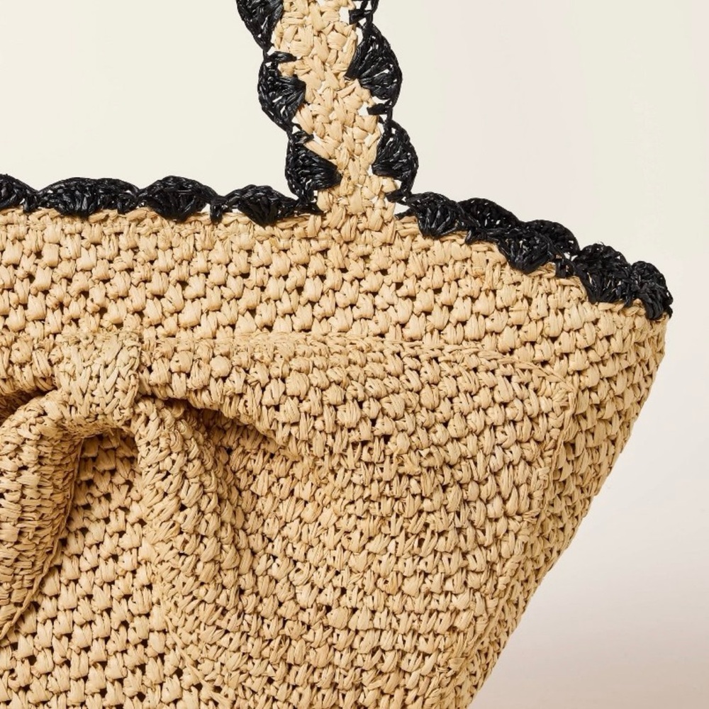 Raffia Bow Tote Bag | kate spade new york x Target | Brand New! - Picture 3 of 6